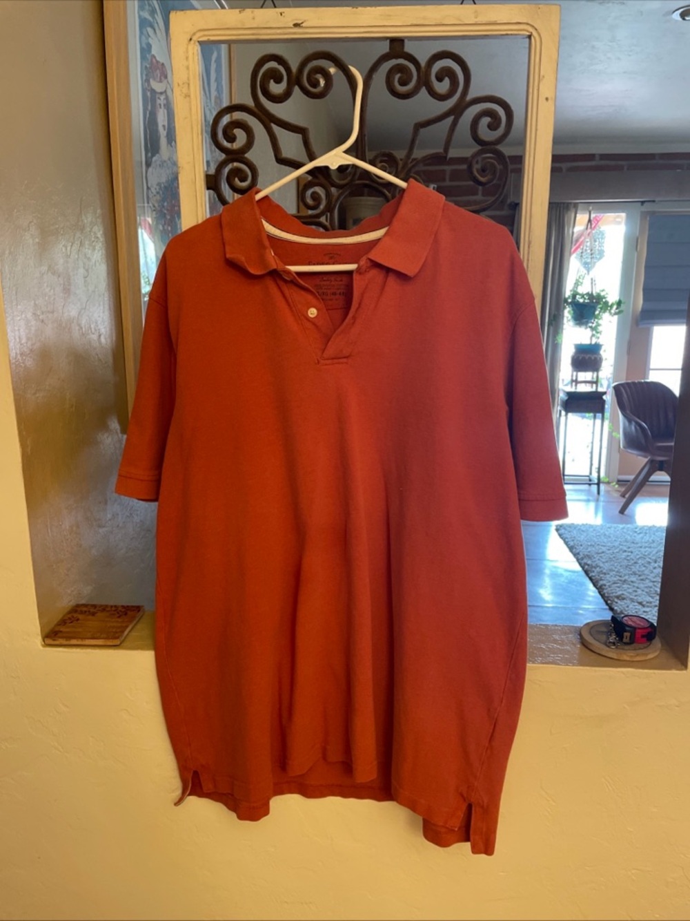 Faded Glory Men's Polo in Rust Orange
